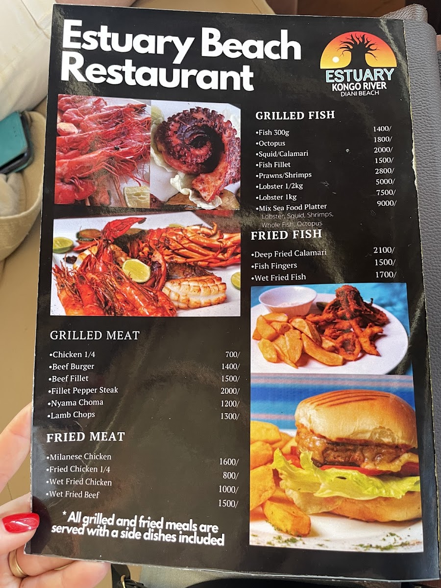 Menu Estuary Beach Restaurant & Bar-3