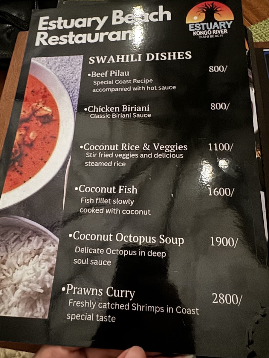 Menu Estuary Beach Restaurant & Bar-4