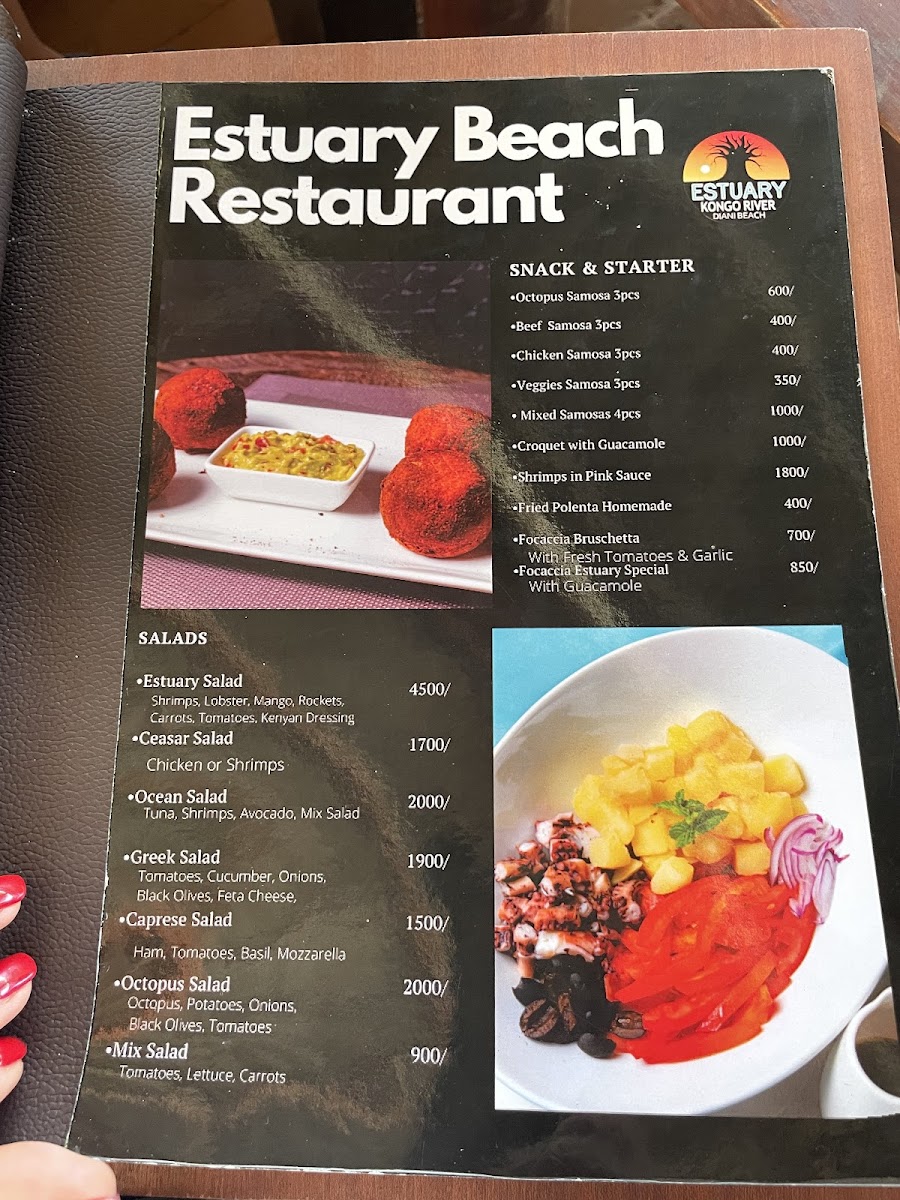 Menu Estuary Beach Restaurant & Bar-5