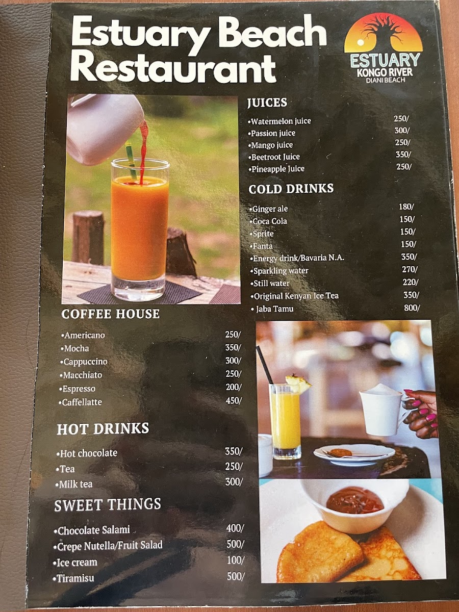 Menu Estuary Beach Restaurant & Bar-7