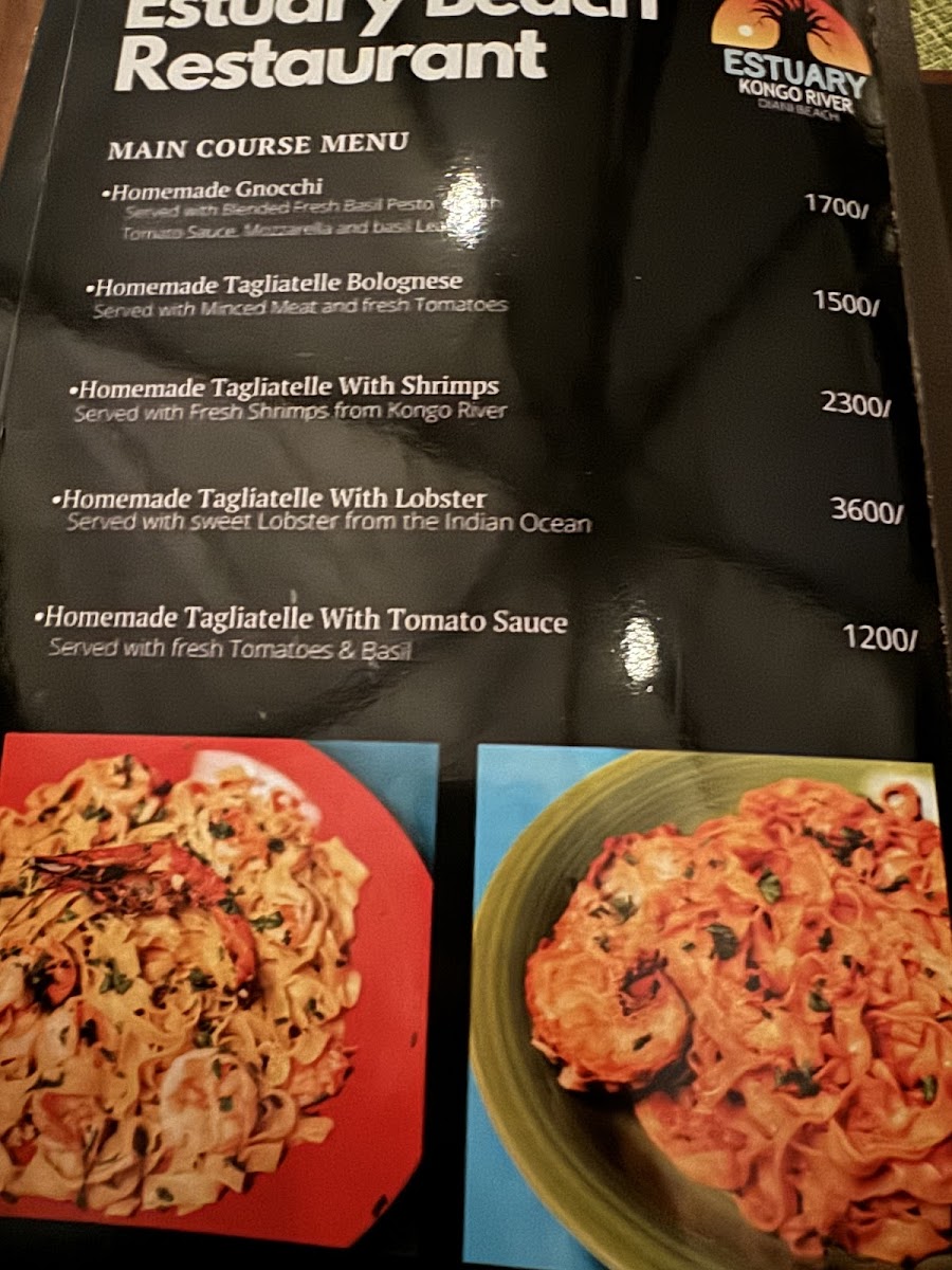 Menu Estuary Beach Restaurant & Bar-9